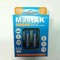 

Аккумулятор MastAK AA HR06 1,2V 2100mAh Ni-Mh HYDRID PRO