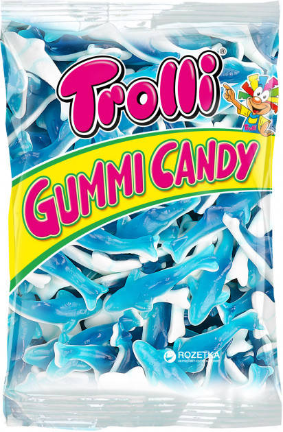

Trolli жевательный мармелад акулы 1 кг пакет
