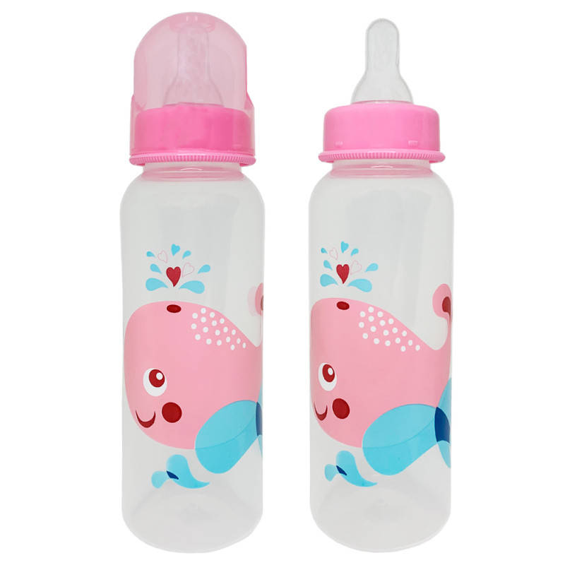 

Бутылочка пластиковая для кормления 250 мл 0206, Розовая, Розовый