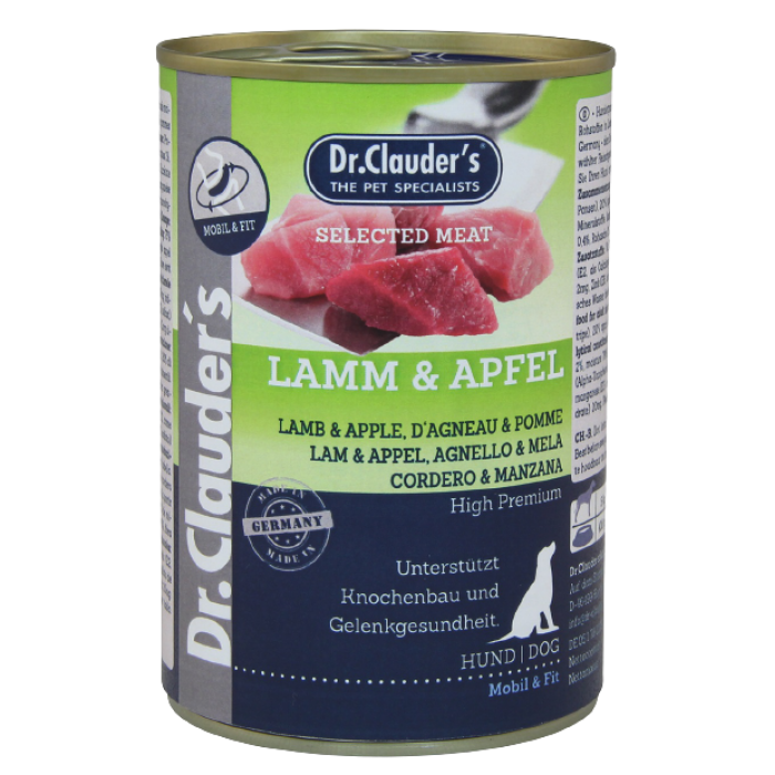

Dr.Clauder’s Selected Meat Lamb & Apple. Консерва для собак Ягня та Яблуко