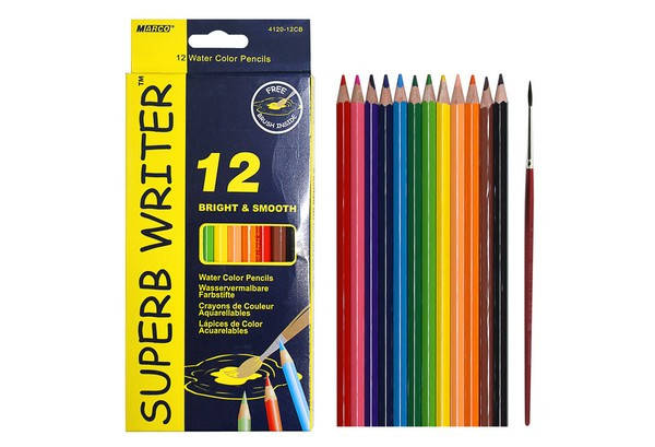 

Олівці кольорові MARCO Super Writer 12 кольорів акварельні, Разные цвета