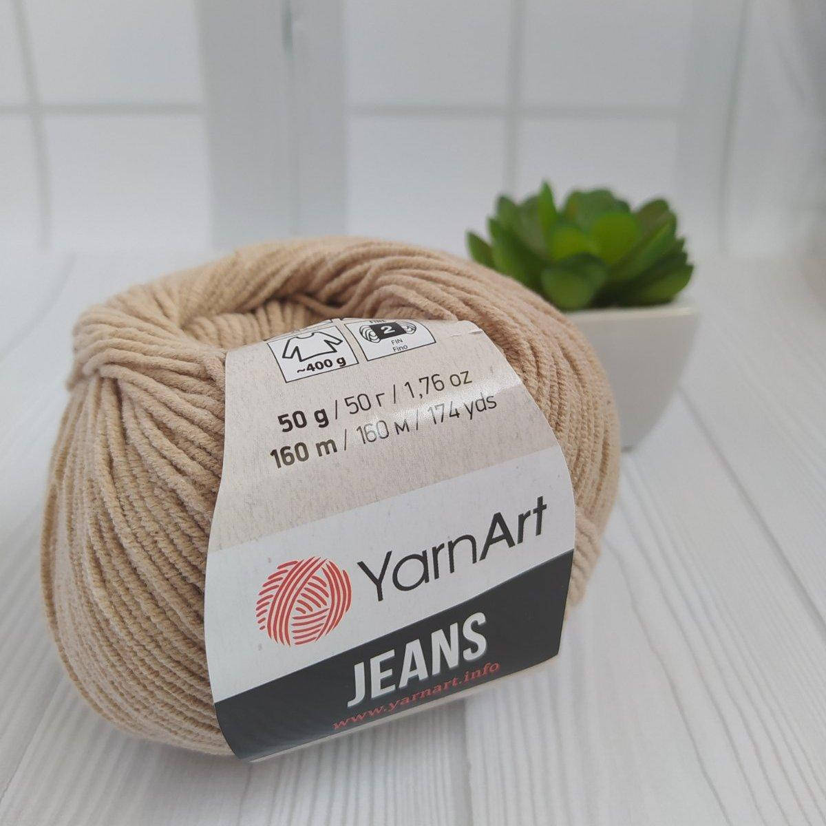 

YarnArt Jeans (№87) бежевий, Бежевый