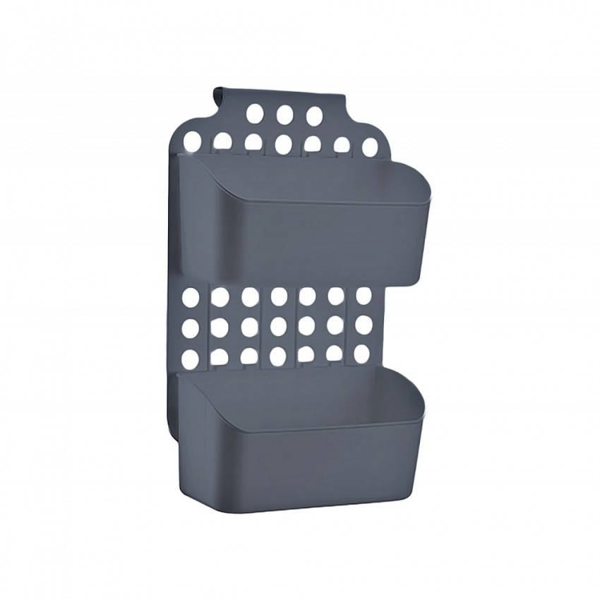 

Навесной органайзер на дверку кухни/ванной серый Dunya 09167