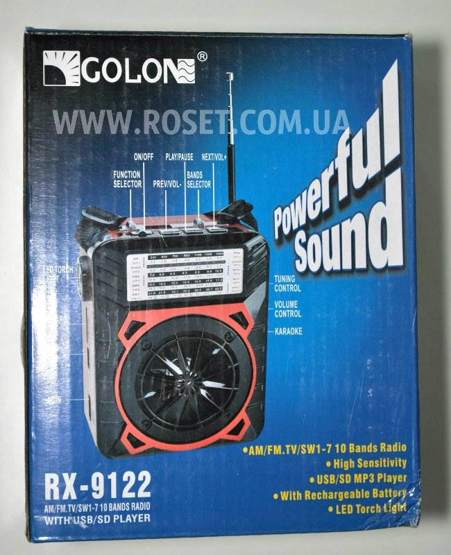 

Проигрыватель переносной - Golon RX-9122 MP3 USB SD FM FlashLight