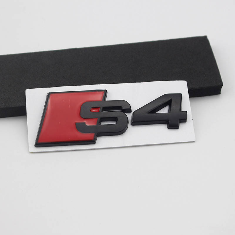 

Автологотип шильдик эмблема надпись Audi S4 red black