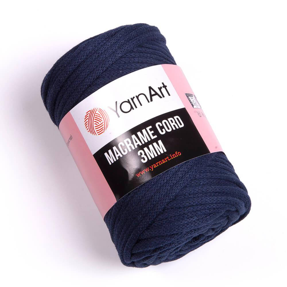 

Yarnart Macrame Cord 3 мм № 784 темно-синий