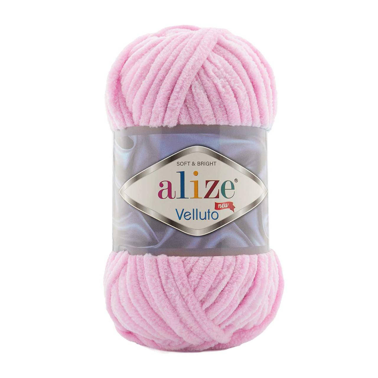 

Пряжа Alize Velluto 31 нежно-розовый