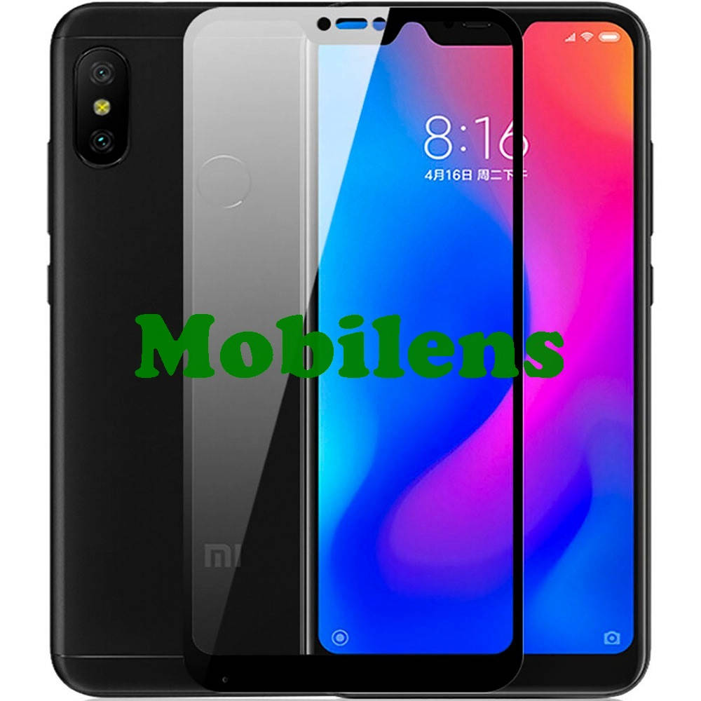 

Xiaomi Mi A2 Lite, M1805D1SG, Redmi 6 Pro Защитное стекло черное, Черный