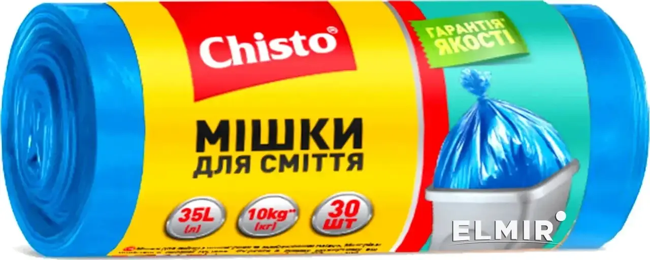 

Пакеты для мусора "Чисто" 35 л (30шт)