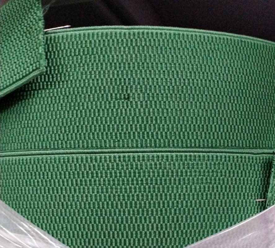 

Резинка поясная зелёная 6см(цвет между бутылка и трава)