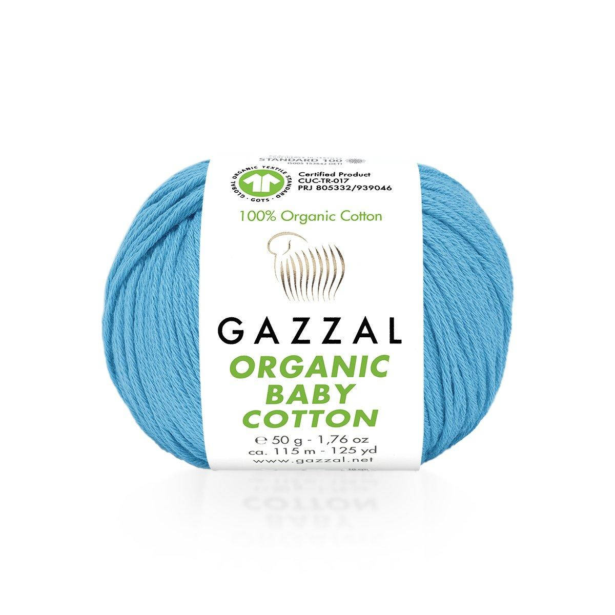 

Gazzal Organic Baby Cotton № 424 бирюза