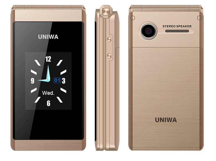 

Телефон UNIWA X28 Золотой, Золотистый