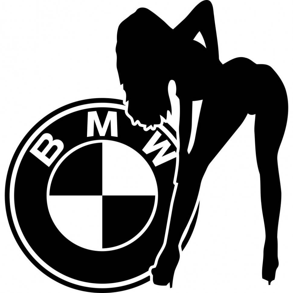 

Виниловая наклейка на автомобиль - БМВ Девушка | BMW Girl v4