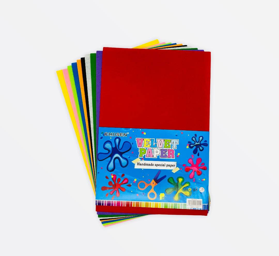 

Фетр листовой на клейкой основе 10цв микс 2мм,.(2103-62)1/100