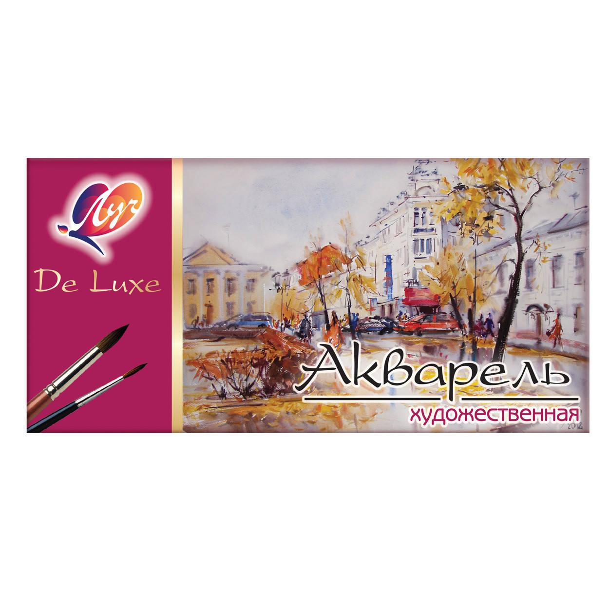 

Акварель Люкс 24 цвета мед. б/к 14С1039-08 код: 110138