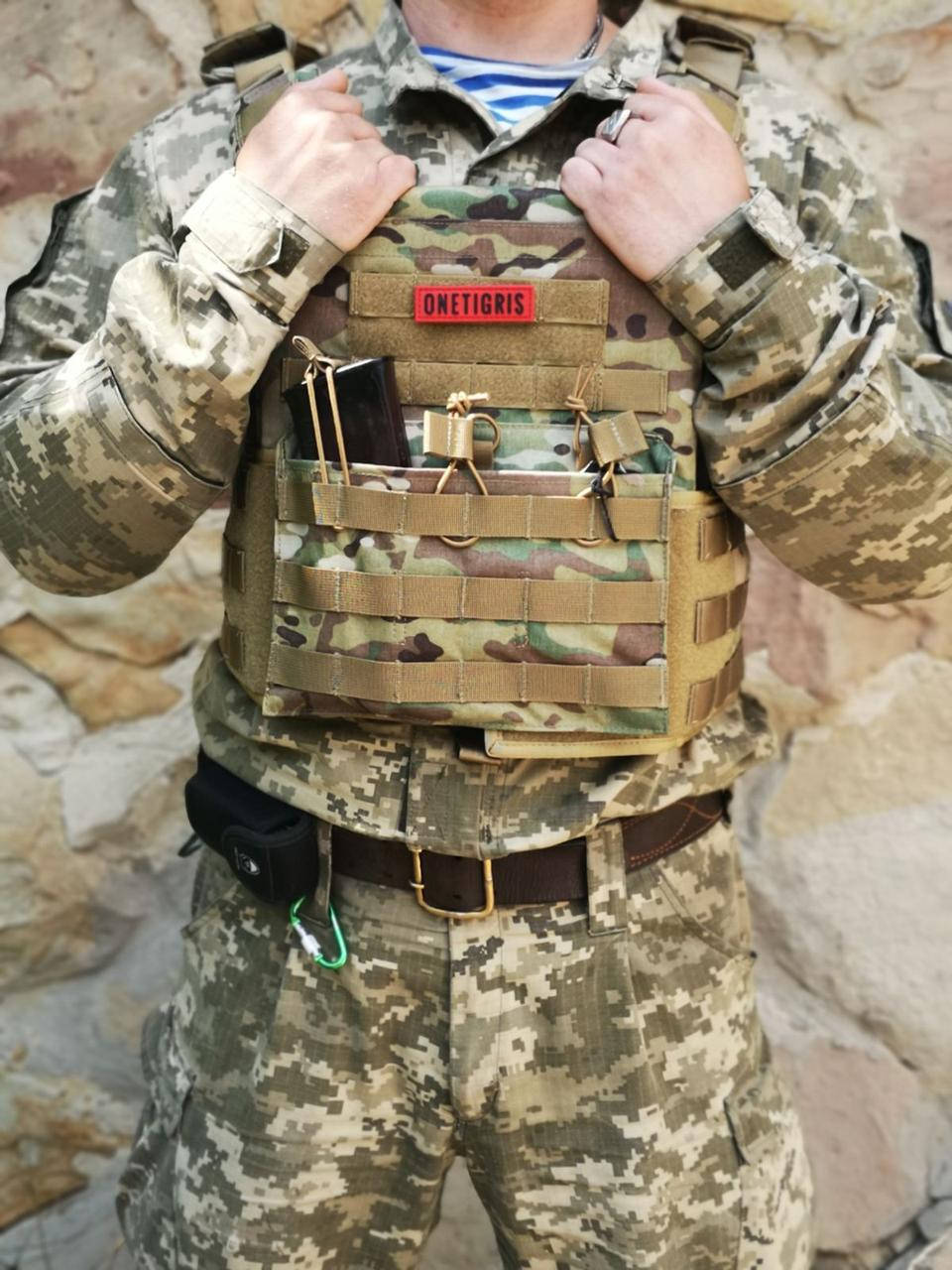 

Тактический жилет плитоноска OneTigris, цвет мультикам