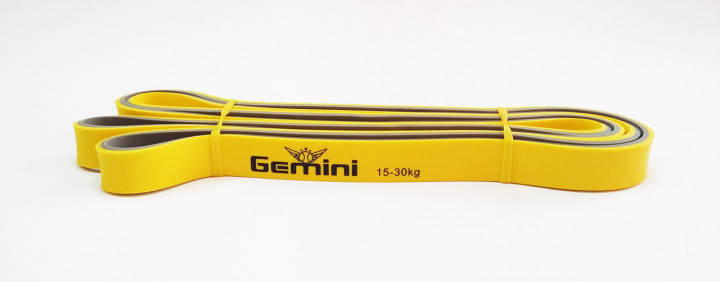 

Резинка для подтягиваний Gemini на 15-30 кг Желтая power bands петля для подтягивания