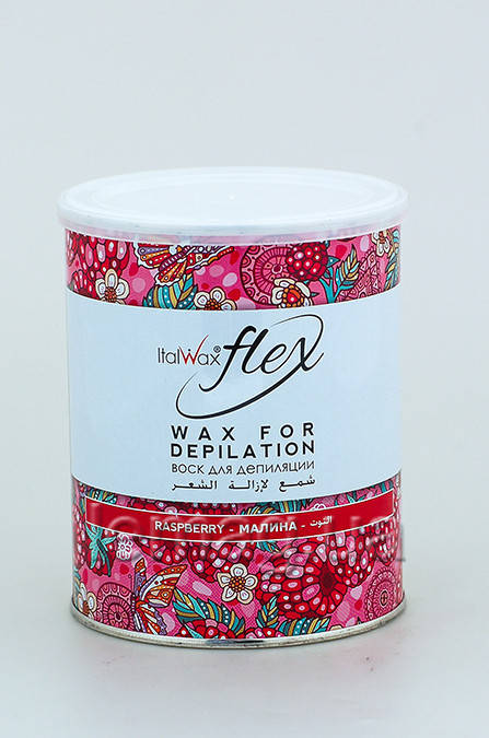

ItalWax FLEX Воск теплый в металлической банке, 800 мл - Малина