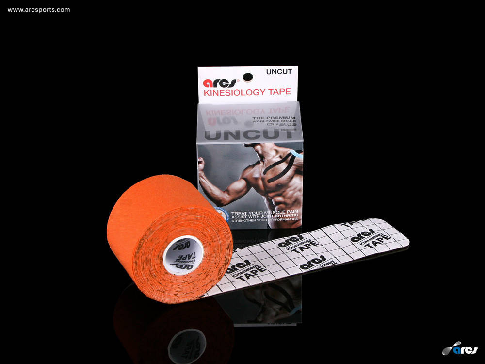 

Кинезиологический тейп ARES TAPE 5м, оранжевый
