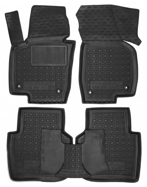 

Авто коврики в салон Volkswagen Passat B6 - B7 (Avto-Gumm) автогум, Черный