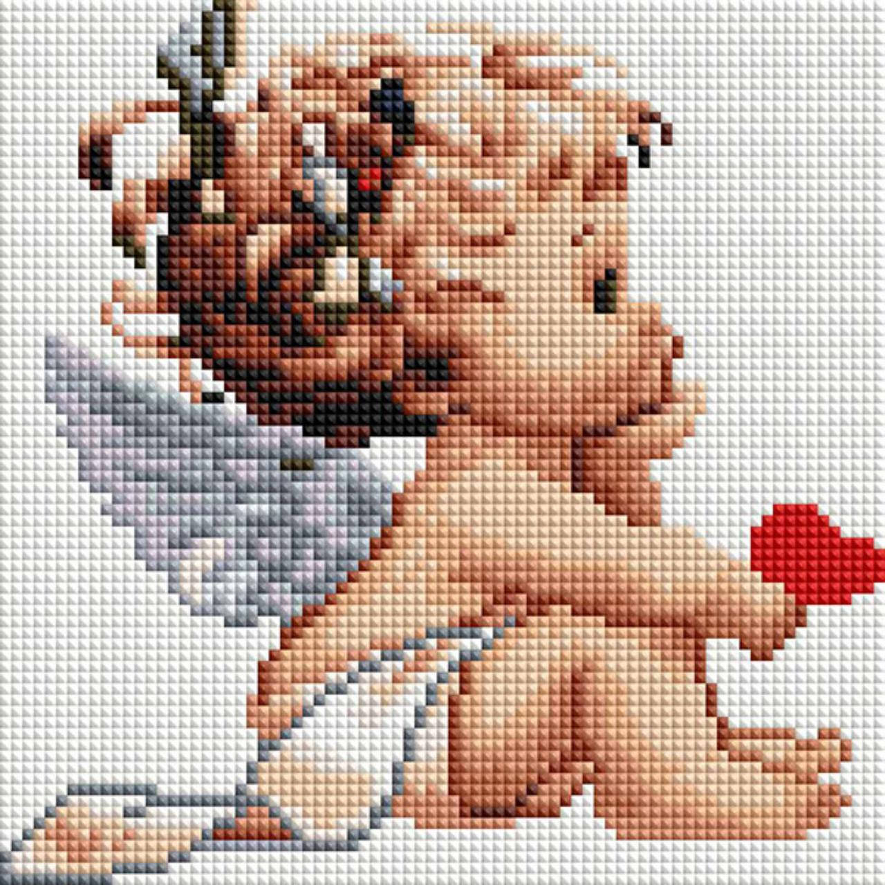 

Набір алмазної мозаїки 20х20 "Ангелочок" DD1205