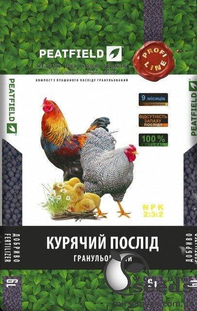 

Компостированный куриный помет гранулированный, 6 л, Peatfield (Питфилд)