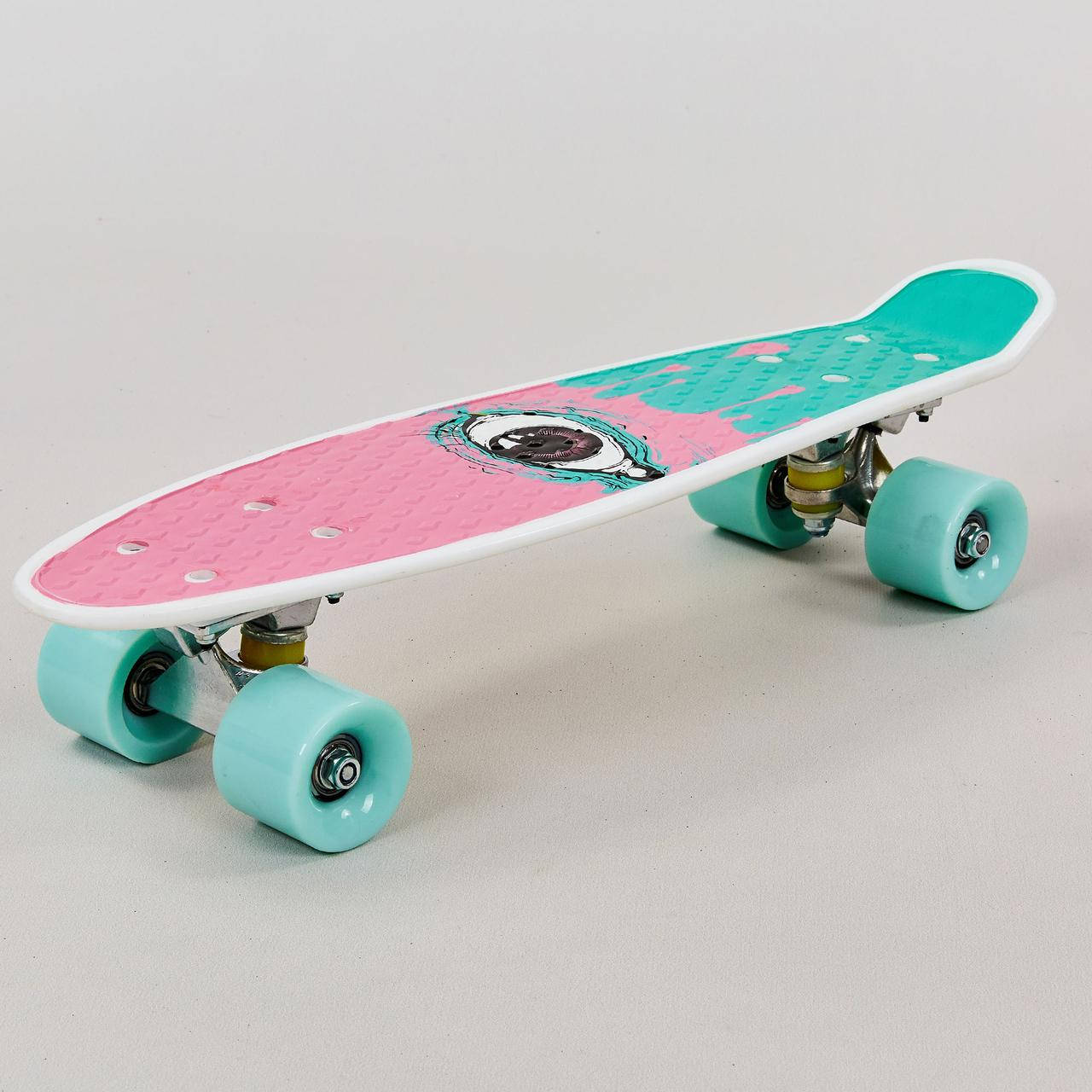 

Скейт Пенни Борд Penny Board Eye 13-2 с глазом Pink-Mint