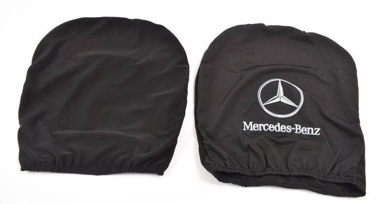 

Чехлы на подголовники Mercedes черные