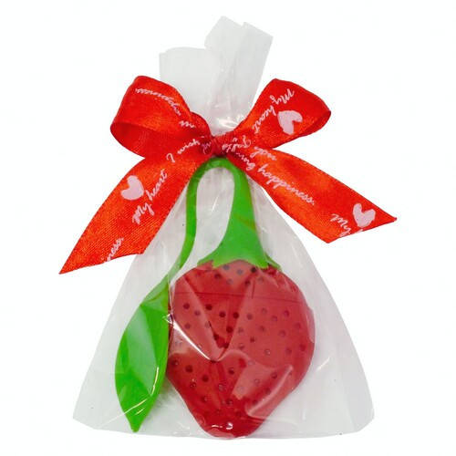 

Силиконовое ситечко "Клубника" для заваривания чая (заварник), Красный