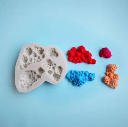 

Молд силиконовый "Кораллы" - размер молда 8*9см, силикон