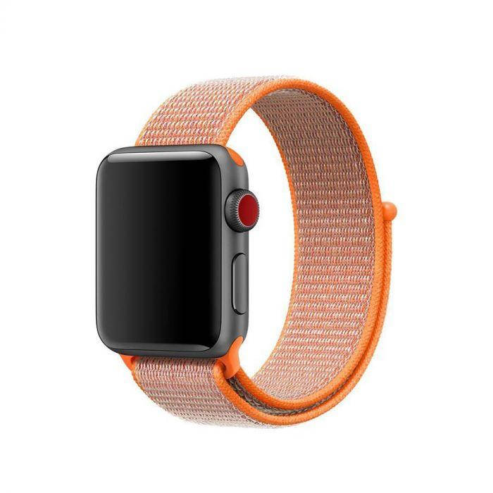 

Ремешок для Apple Watch 42mm/44mm Nylon Sport Loop Spicy Orange