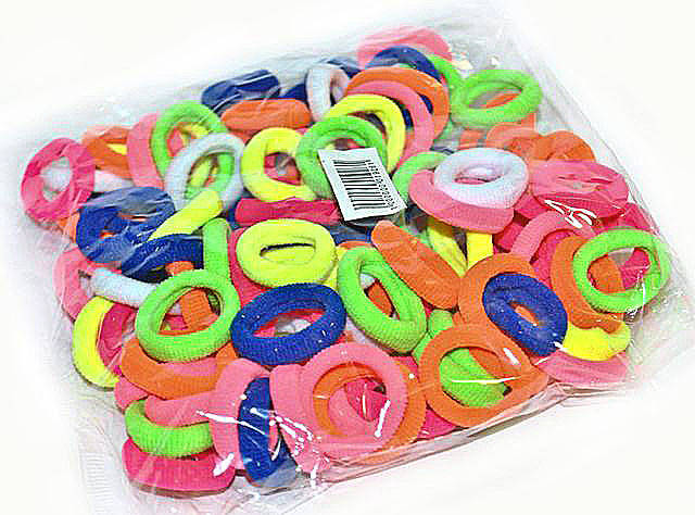 

Резинки для волос упаковка 100 шт, Разные цвета