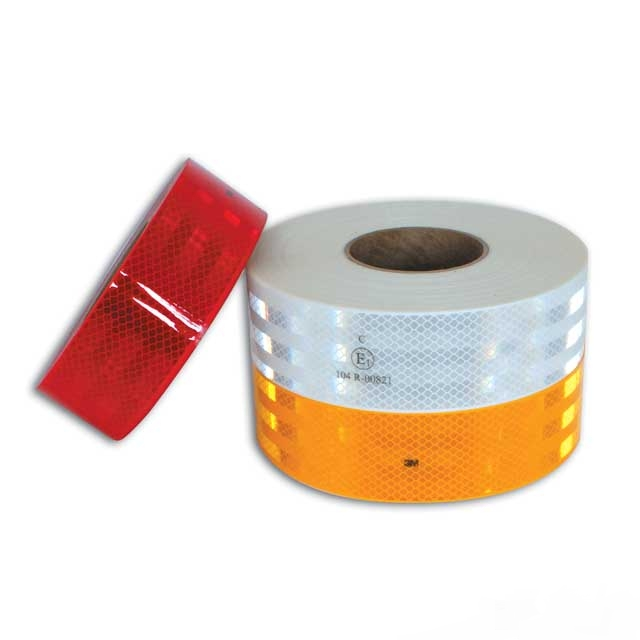 

Лента светоотражающая красная для маркировки транспорта ширина 5 см, Красный