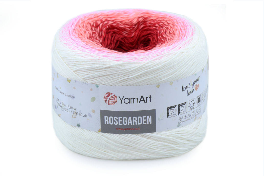 

YarnArt Rosegarden, №304, Секционное крашение