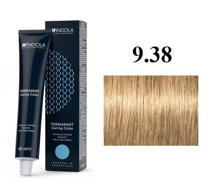 

Стойкая перманентная крем-краска Indola 9.38 Светлый блонд золотистый шоколадный 60 мл