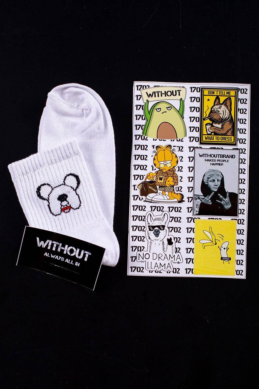 

Шкарпетки Without Adventure Time 36-44 White