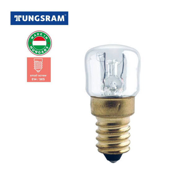 

Лампа накаливания для духовок TUNGSRAM 15P1/OVEN/S22/E14 230V 300°C