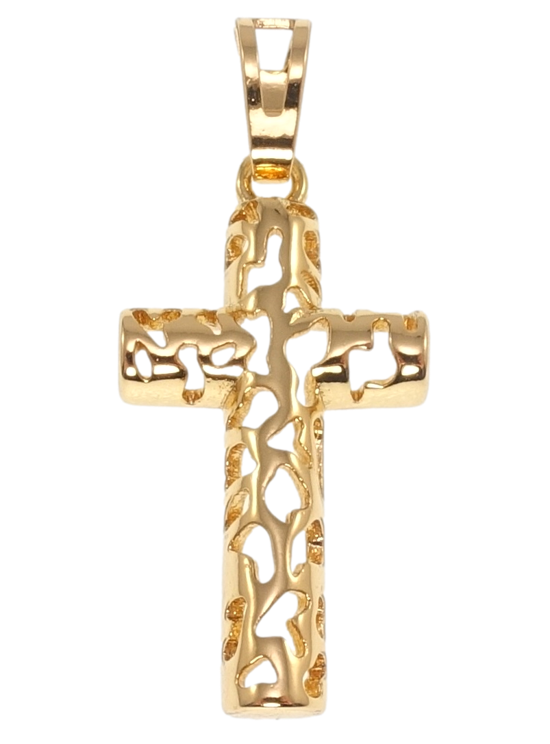 

Кулон Xuping Позолота 18K "Декоративный Крест с узором вырезами" для цепочки до 6мм