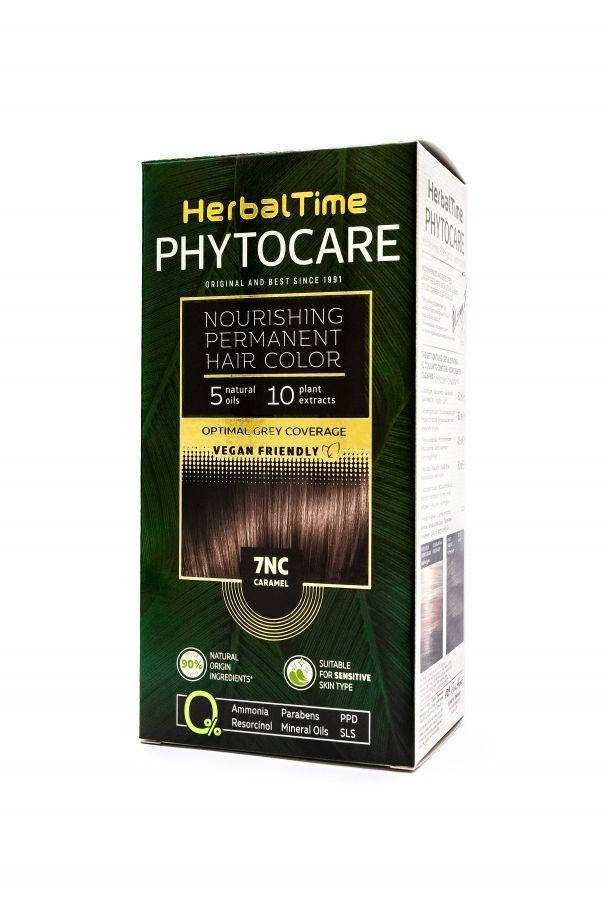 

7NC Карамель Стойкая питательная краска для волос Herbal Time PHYTOCARE