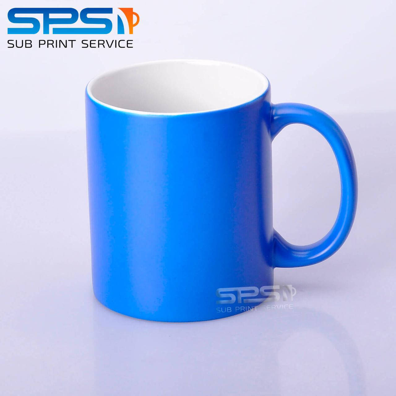 

Чашка для сублимации НЕОН голубой 330мл