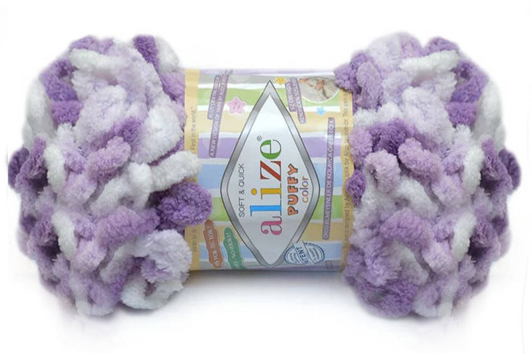 

Alize Puffy Color, №5923, Секционное крашение