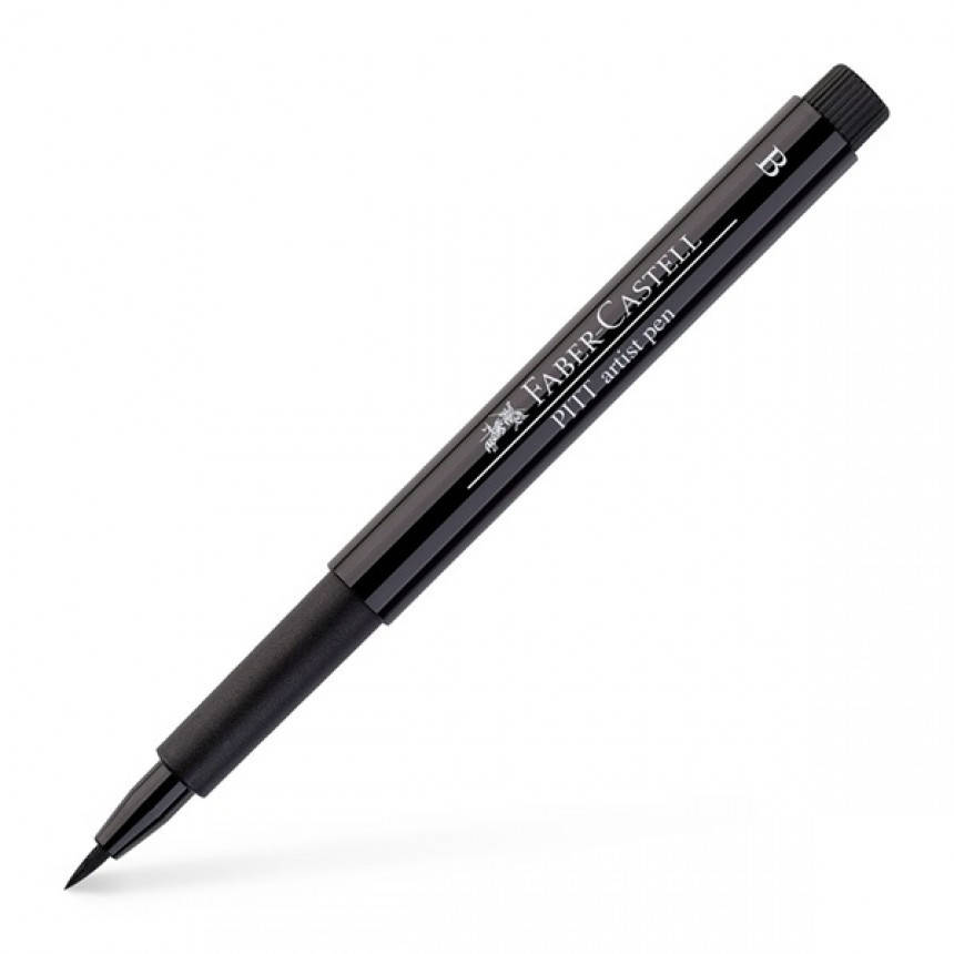 

Капиллярная ручка Faber-Castell Pitt B - кисть 167499 (199) черный