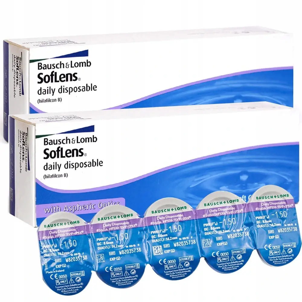 

Контактные линзы Soflens Daily Disposable однодневные 2x30шт.