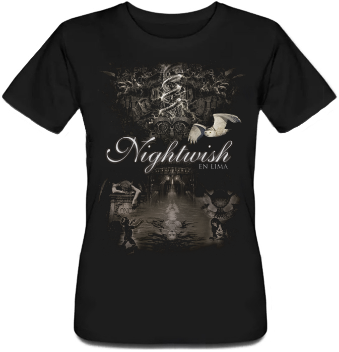 

Женская футболка Nightwish - El Lima (чёрная), Черный