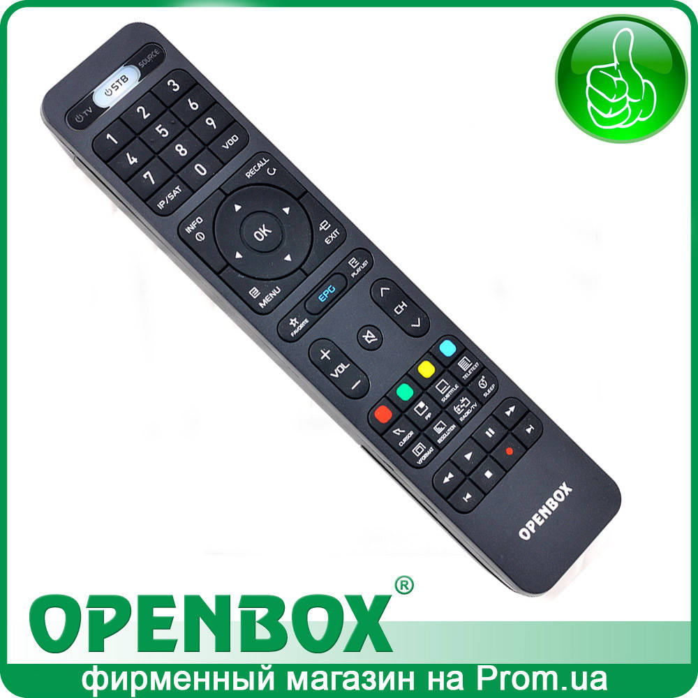 

Пульт управления Openbox SX4/ S6/ SX9/ AS2/ AS4K (обучаемый), Красный