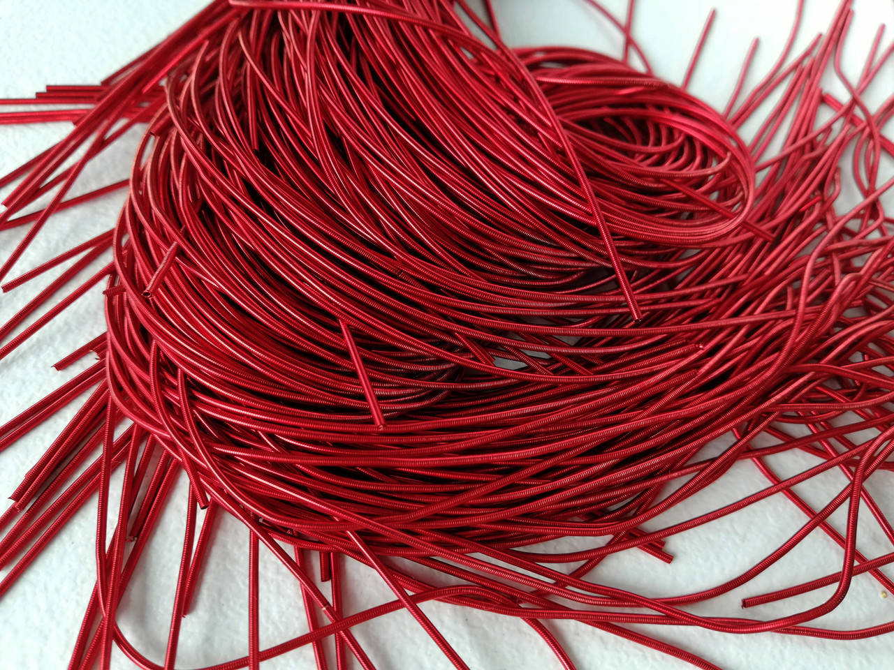 

Канитель М'яка 1 мм Scarlet Red Індія 5 г Червона блискуча