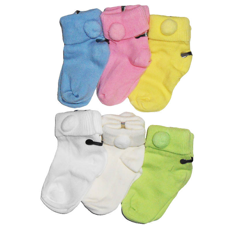 

Носочки для новорожденных с аксессуарами №0-1 "Sullun Baby Socks", 6 цв., Разные цвета