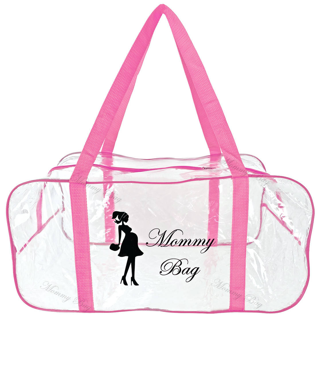 

Сумка прозрачная в роддом Mommy Bag, размер - L, цвет - Розовый