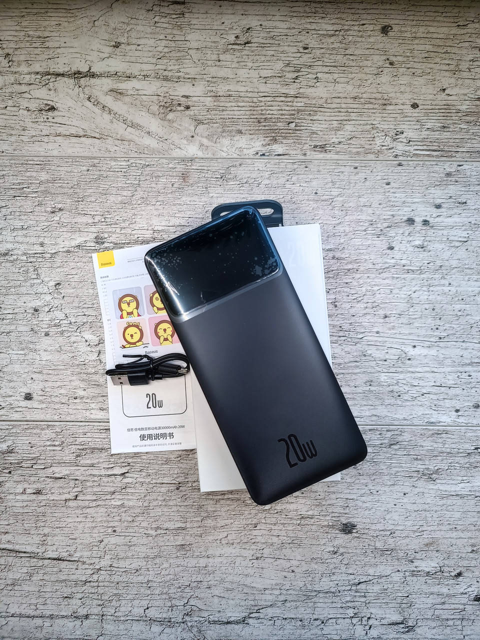 

Універсальна батарея Baseus Bipow Power bank 30000mAh 20W швидкий заряд