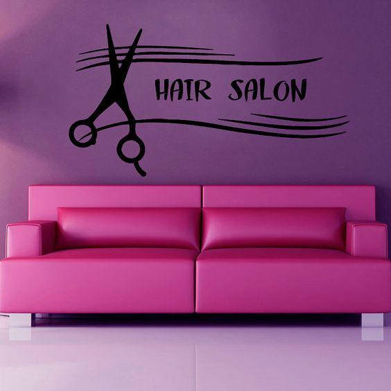 

Виниловая наклейка - ножницы hair salon (цена за размер 27х50 см)